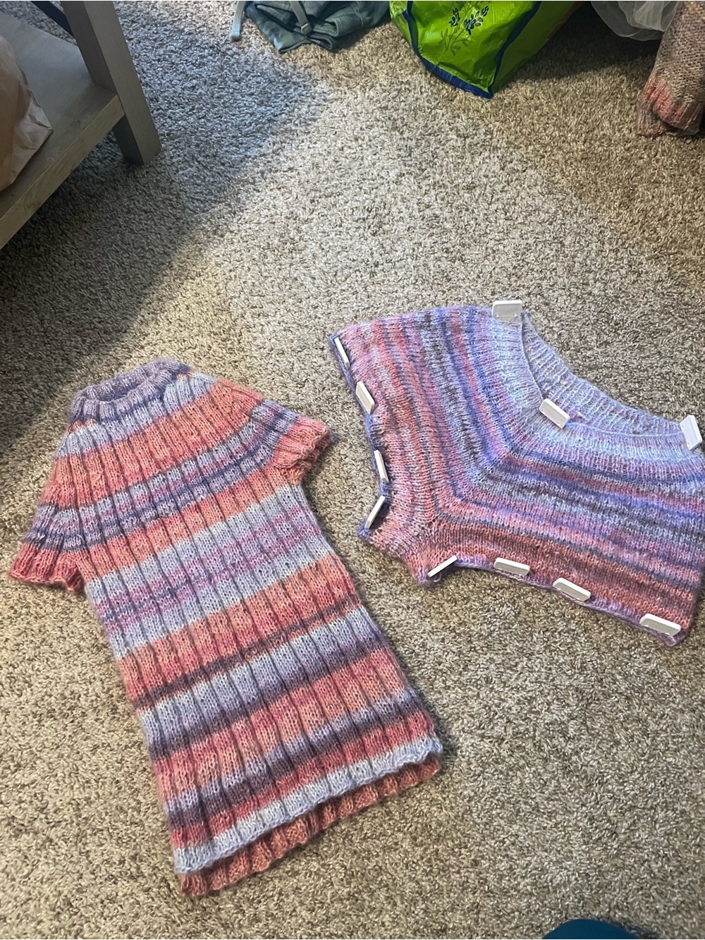 Hand knit Matching Set - Picture 2 of 2